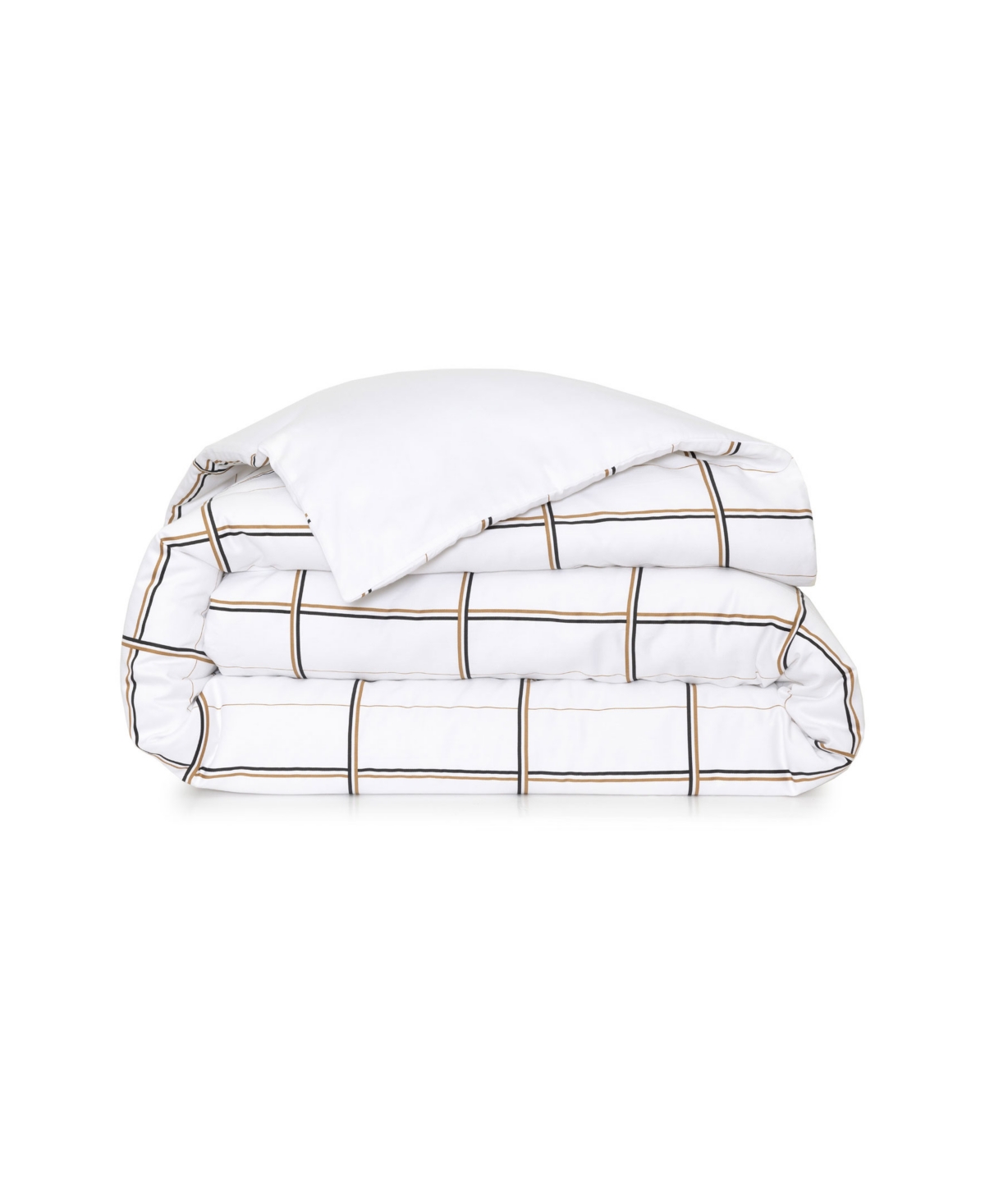 Boss Home By Hugo Boss Check 3-pc. Duvet Cover Set, King In White