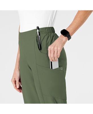 Women's W123 Flat Front Cargo Scrub Pant