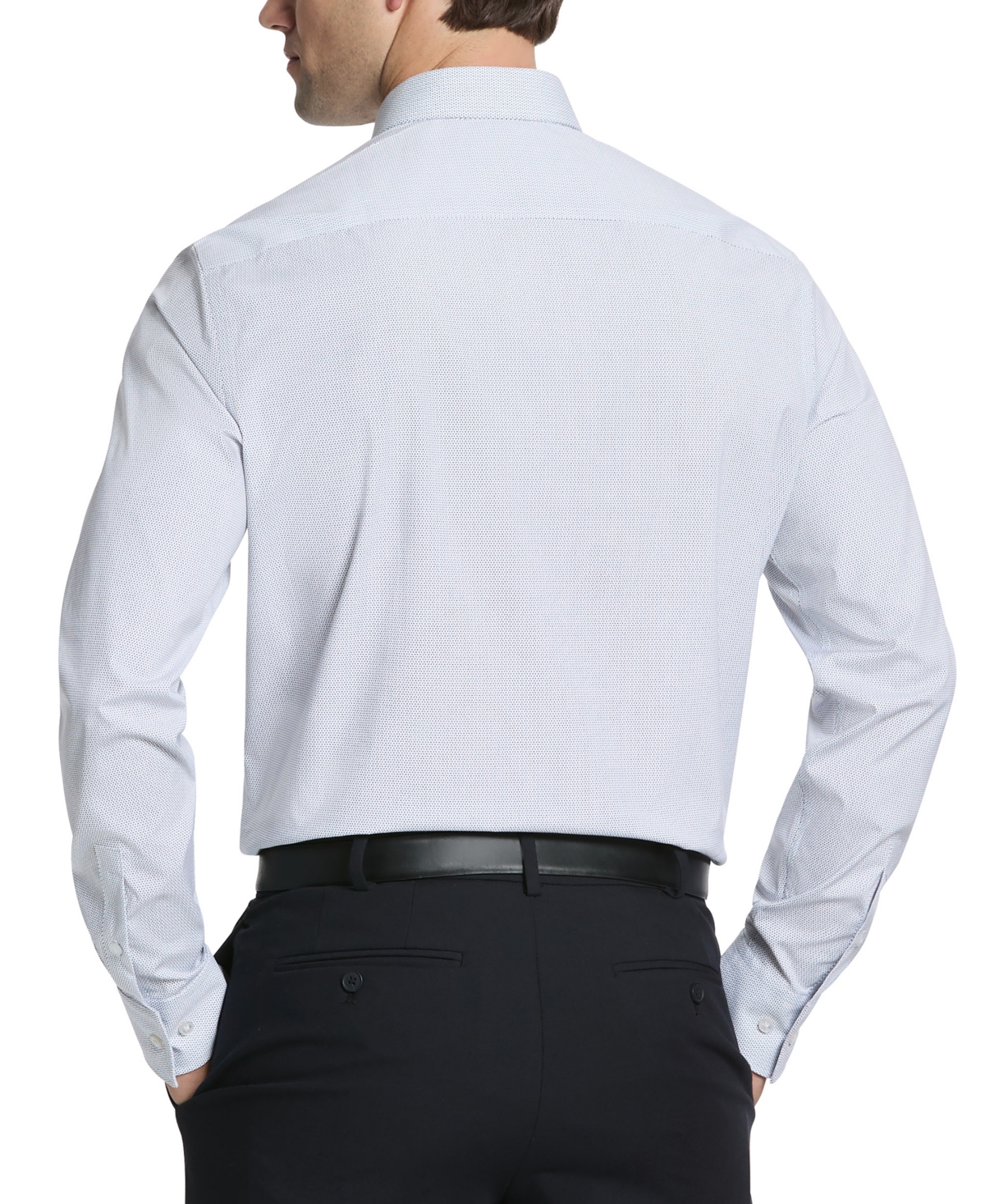 Calvin Klein Steel Dress Shirt Men Light Blue Slim Fit Button Up Fts9 In Blue