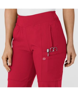 Petite W123 Comfort Waist Cargo Jogger Scrub Pant