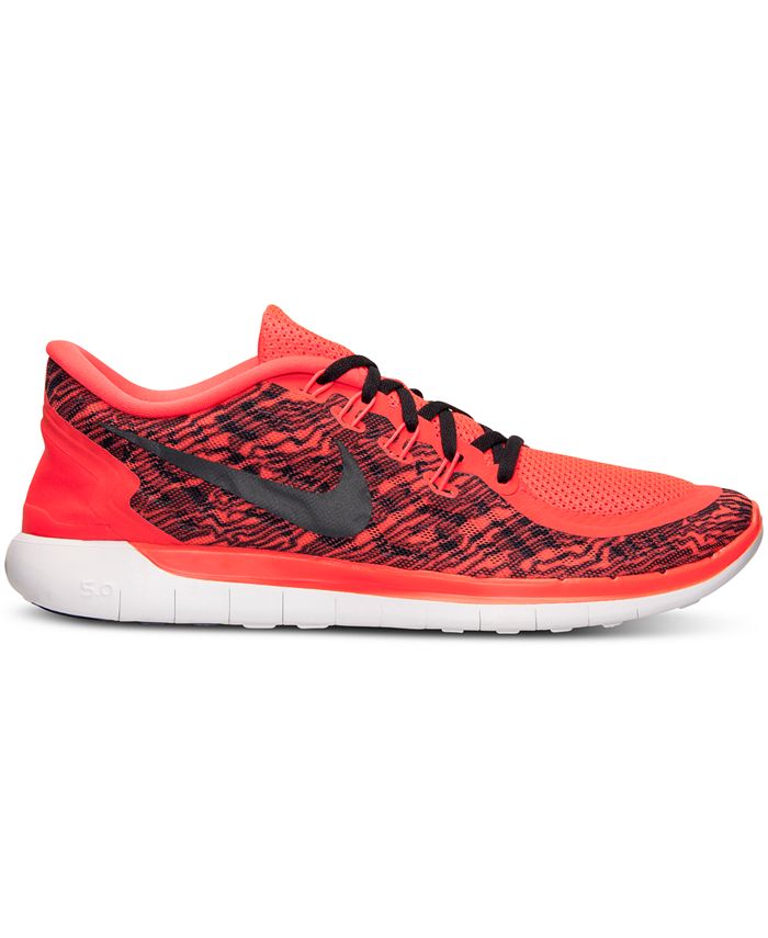 Nike Men's Free 5.0 Print Running Sneakers from Finish Line - Macy's