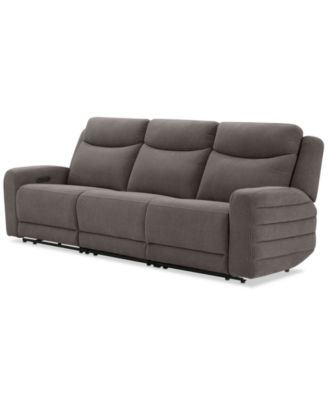 Kristyan 3-Pc. Fabric Sofa with 3 Power Recliners, Exclusively at Macy's 