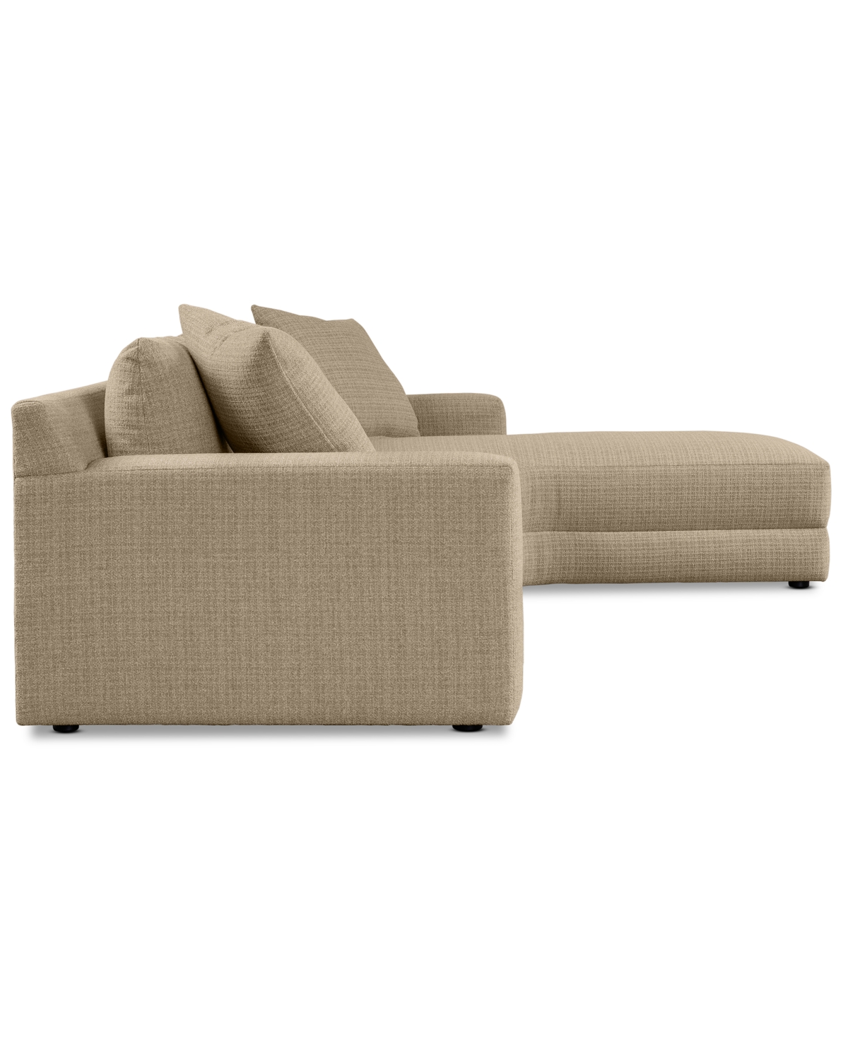 Macy's Mayela 3-pc. Fabric Chaise Sectional, Exclusively At