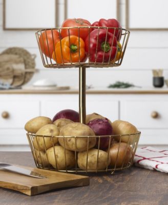 Gourmet Basics Geneva 2-Tier Basket