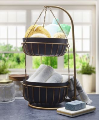 Gourmet Basics Aztec 2-Tier Basket