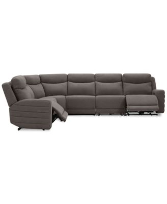 Kristyan 6-Pc. Fabric Sectional with 3 Power Motion Chairs, Exclusively at Macy's