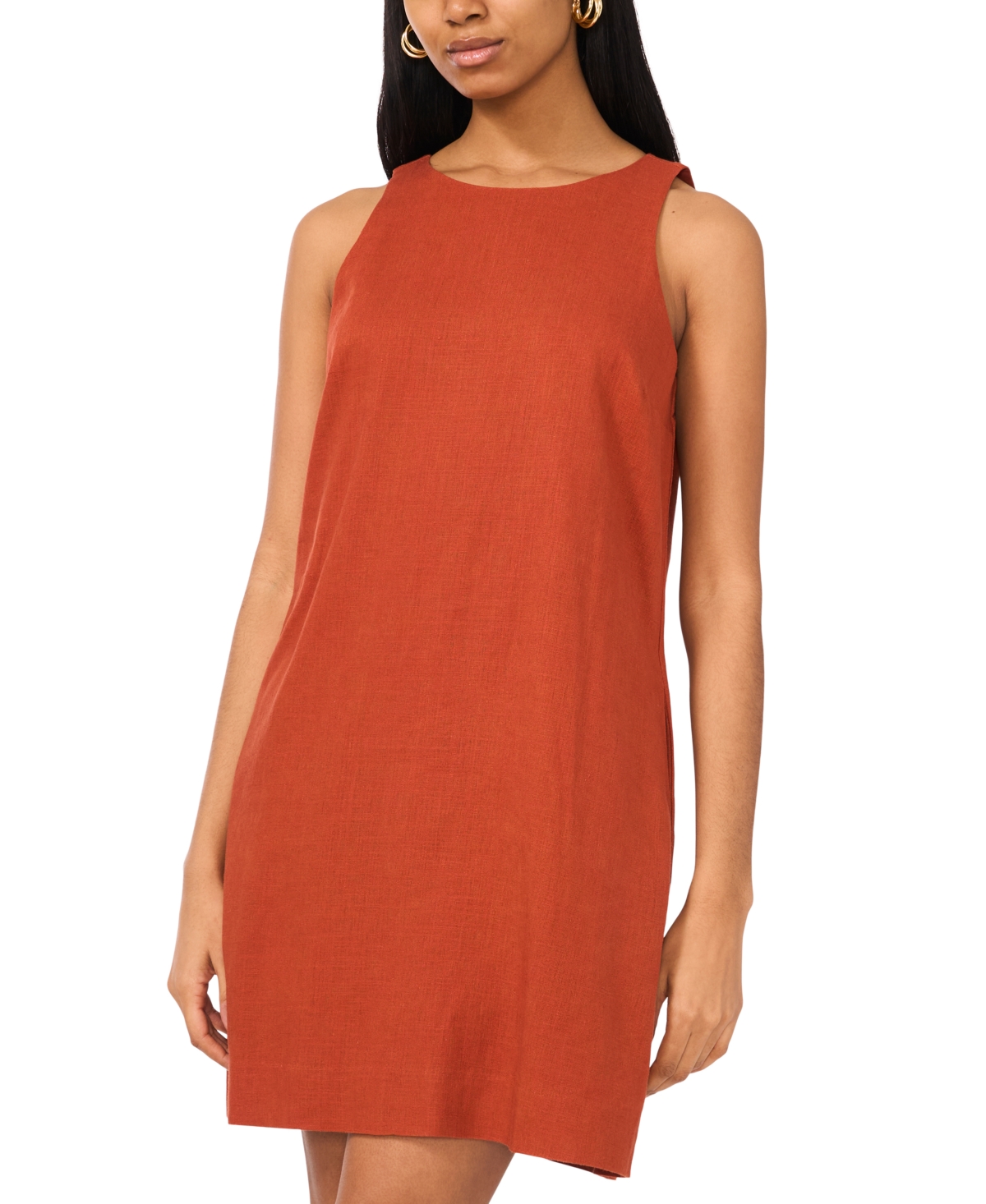 Msk Women's Mini Sleeveless Shift Dress