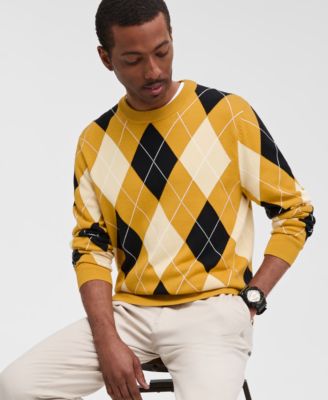 Men's Argyle Crewneck Sweater, Exclusively at Macy's