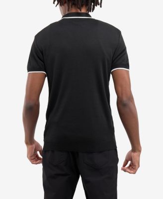 Men's Johnny Collar Short Sleeve Sweater Polo