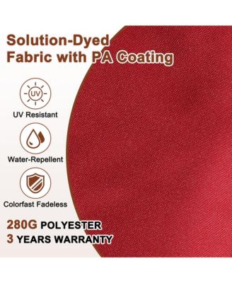 10ft Suqare 360 Degree Rotation Cantilever Umbrella w/ Weight Base Included