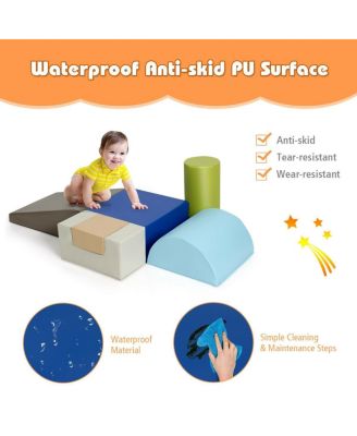 6 Piece Climb Crawl Play Set Indoor Kids Toddler