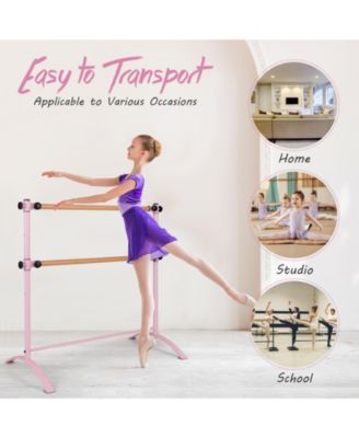4 Foot Portable Freestanding Double Ballet Barre