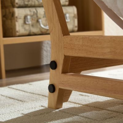 Accent Armless Lazy Sofa Single Seat Corduroy Fabric Off White 36.2inch x 43.3inch x 27.6inch