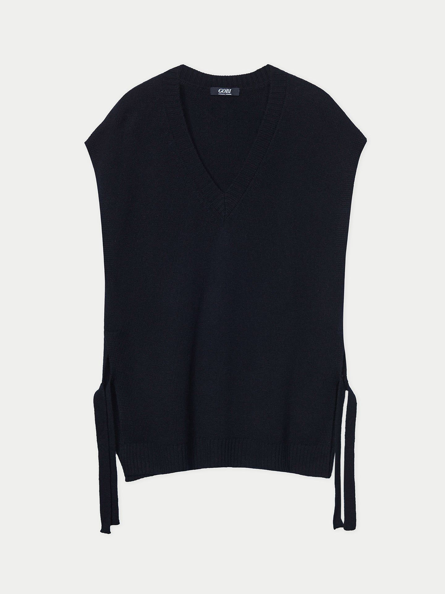 Кашемировый топ для беременных Gobi Cashmere с V-образным вырезом, цвет: Чёрный синий графитовый — фото 6