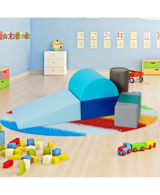 6 Piece Climb Crawl Play Set Indoor Kids Toddler