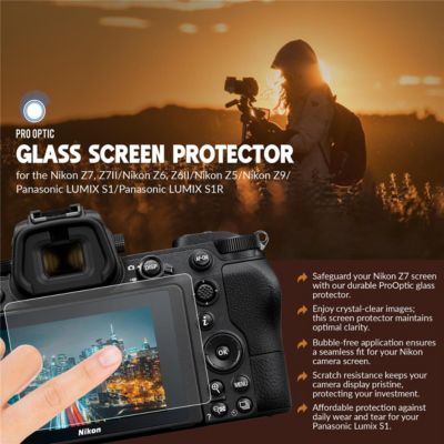 Z 6II Mirrorless Camera with f/2.8 S Lens,Camera Bundle Prepaid Subscription, Lithium-Ion Battery Pack,Glass Screen Protector for the Nikon