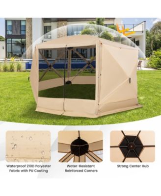 11.5 X 11.5 FT Pop-up Screen House Tent with Portable Carrying Bag