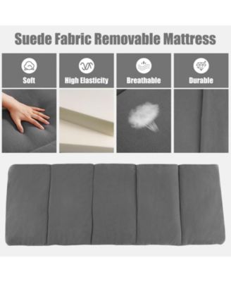 Folding Retractable Travel Camping Cot with Mattress and Carry Bag