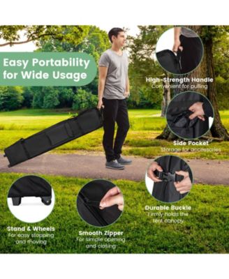 13 x 13 Feet Pop-Up Patio Canopy Tent with Shelter and Wheeled Bag