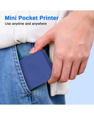 Sticker Printer, PM230 Mini Thermal Printer Bluetooth Portabel Sticker Maker with 3 Rolls of Paper, Print Pods Mini Printer with Multiple Templates for Phone & Tablet