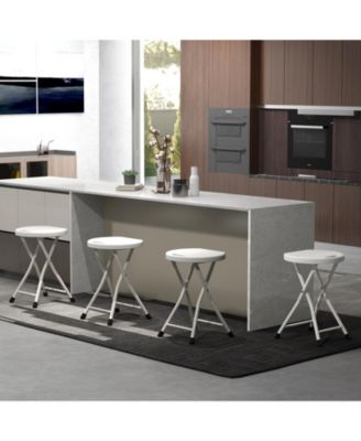 Folding Stool with Built-in Handle for Adults