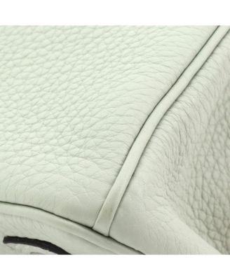 Pre-Owned Hermes Birkin 30 Handbag Green Togo with Palladium Hardware