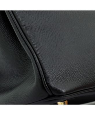 Pre-Owned Hermes Birkin 30 Handbag Black Epsom with Gold Hardware