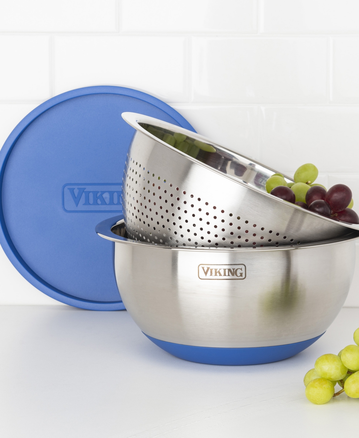 Viking 9 Piece Stainless Steel Mixing Bowl Set