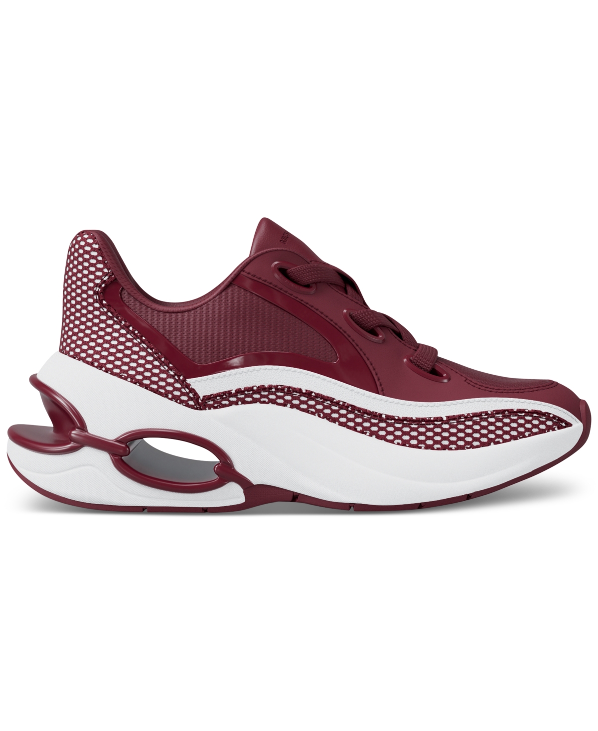 Michael Kors Toni Mixed-media Trainer In Purple