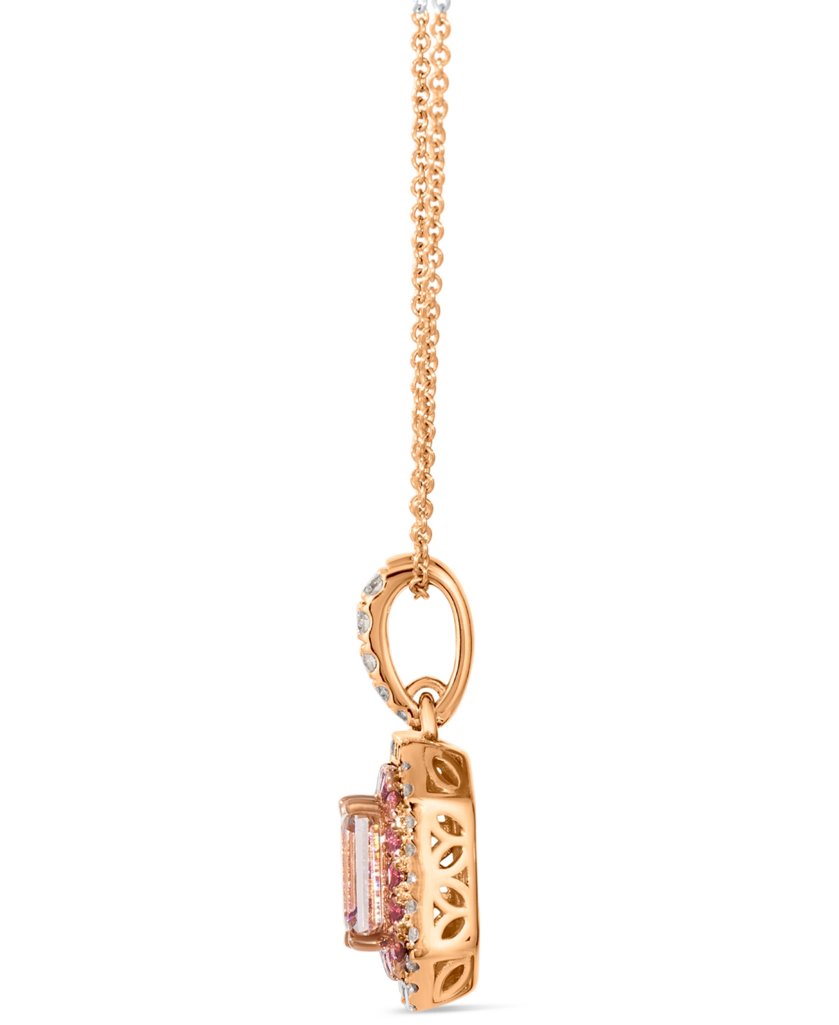 Le Vian Peach Morganite (5/8 Ct. T.w.), Passion Fruit Tourmaline (1/6 Ct. T.w.), & Nude Diamond (1/4 Ct. T.w