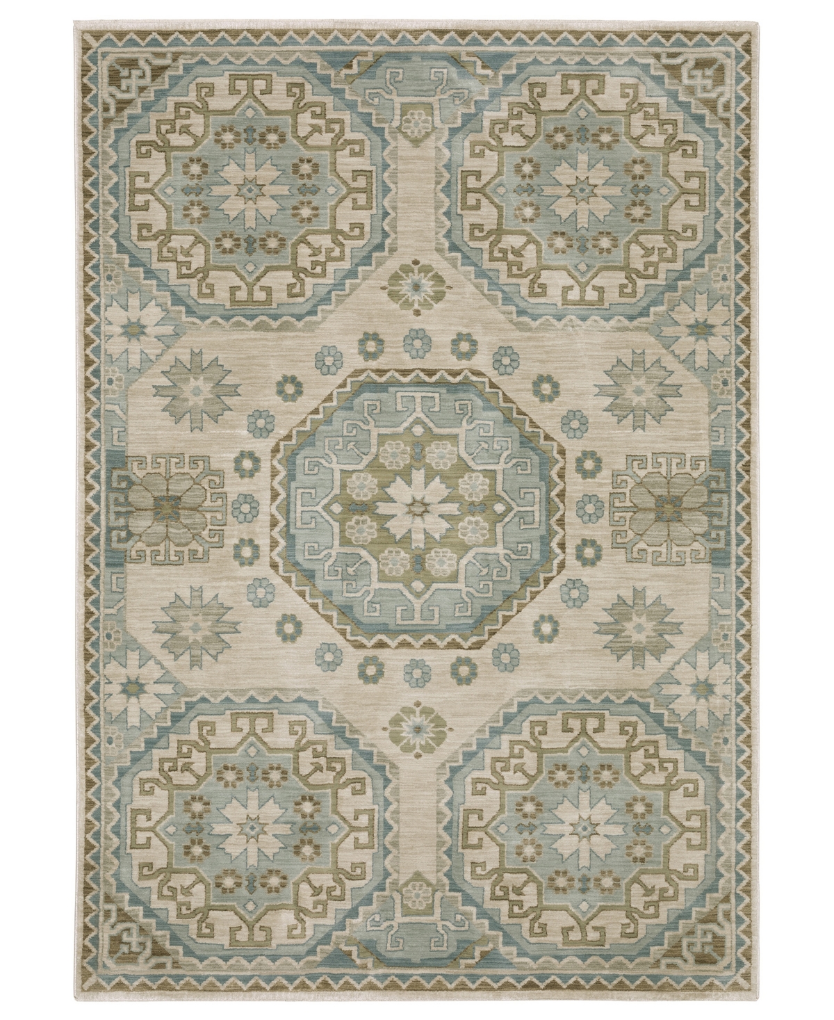 Oriental Weavers Maeve Mae03 2'3''x7'6'' Runner Area Rug In Green