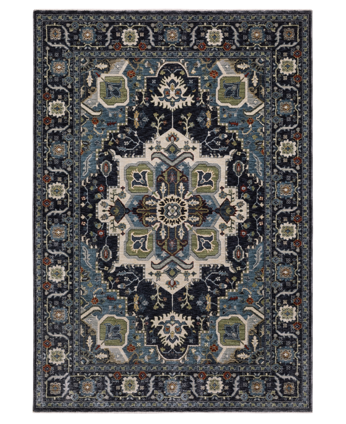 Oriental Weavers Eliana Eli09 2'3''x7'6'' Runner Area Rug In Blue