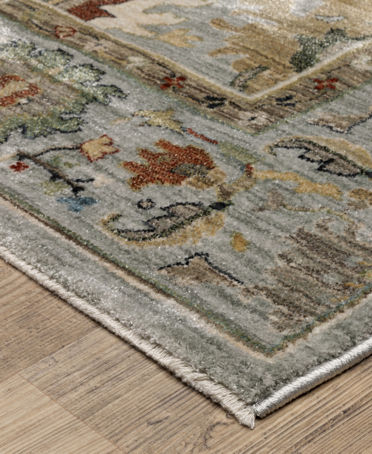 Oriental Weavers Eliana Eli03 2'3''x7'6'' Runner Area Rug In Gray
