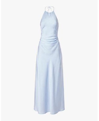 Women's Halter Tie Neck Maxi Dress
