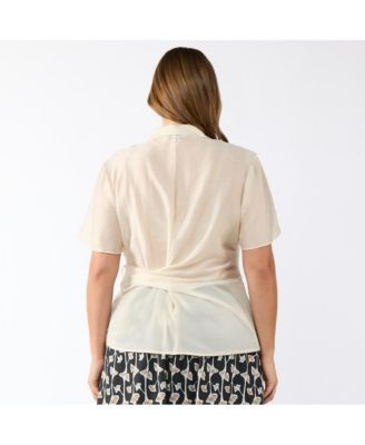 Plus Size Sandstorm Wrap Shirt