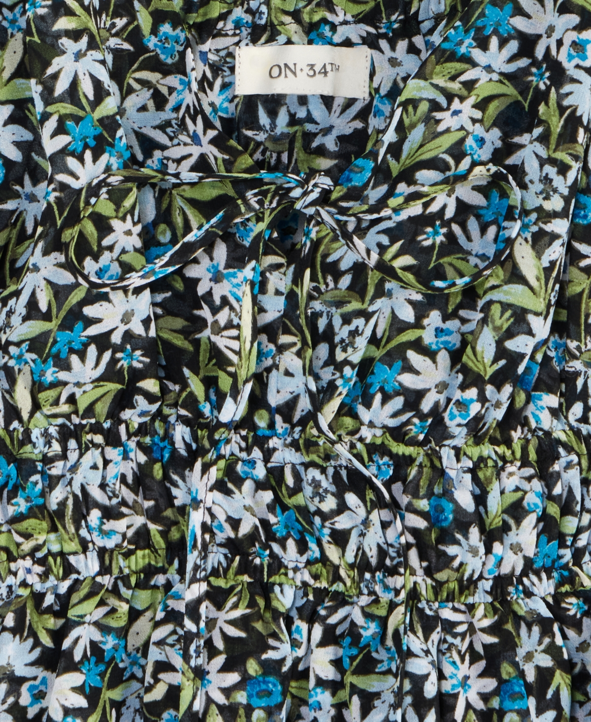 On 34th Women's Floral Flutter-sleeve Tie Tank, Exclusively At Macy's In Multi