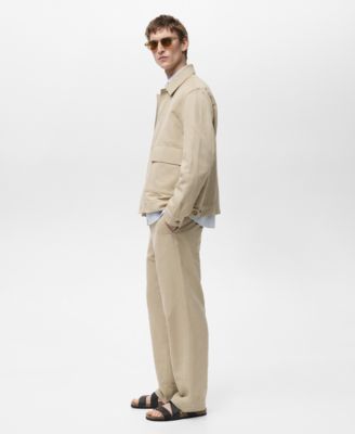 Men's Regular-Fit Linen Pants