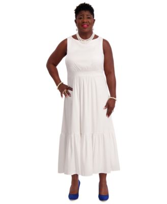 Kasper - Women's Tiered Midi Dress, Regular & Plus Sizes
