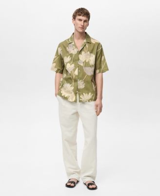 MANGO - Men's Floral Print Shirt