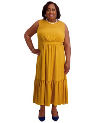 Women's Tiered Midi Dress, Regular & Plus Sizes