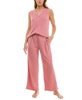 Roudelain - Women's Tank & Wide-Leg Pant Pajama Set