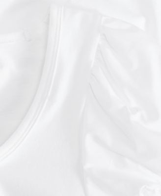 Women's Balloon-Sleeve Scoop-Neck T-Shirt, Exclusively at Macy's