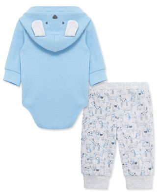 Baby Boys Cotton Puppy Bodysuit & Pants Set  