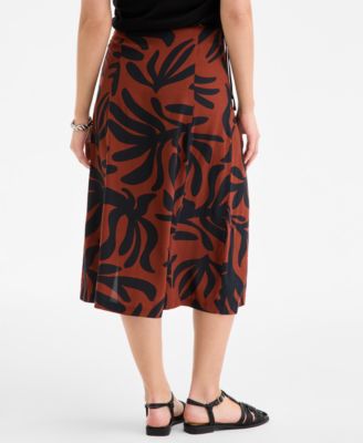 Women's Side-Slit Slip Skirt, Exclusively at Macy's