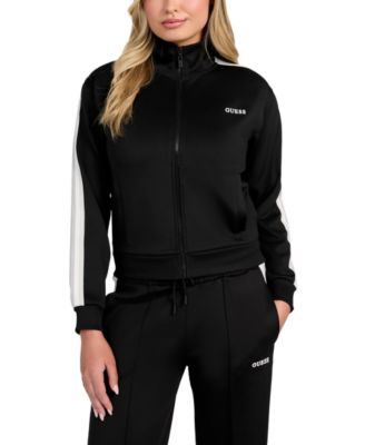 GUESS - Women's Yarrow Full-Zip Scuba-Knit Sweatshirt