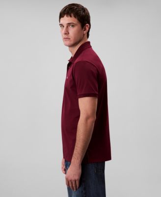 Men's Regular-Fit Smooth Cotton Monogram Logo Polo Shirt