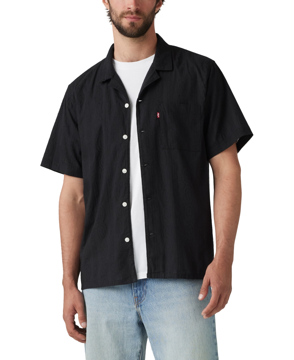 Men's Textured Pocket Shirt - Stripe
