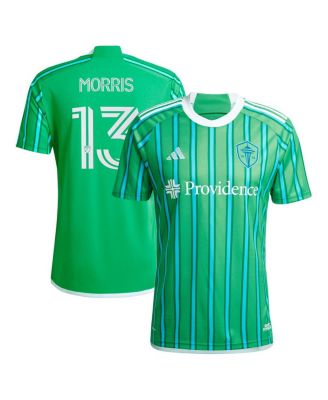 adidas - Men's Jordan Morris Green Seattle Sounders FC 2024 The Anniversary Kit Replica Player Jersey