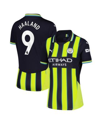 Puma - Women's Erling Haaland Navy Manchester City 2024/25 Away Replica Player Jersey