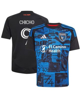 adidas - Big Boys and Girls Cristian Arango Black San Jose Earthquakes 2025 Headliner Replica Player Jersey